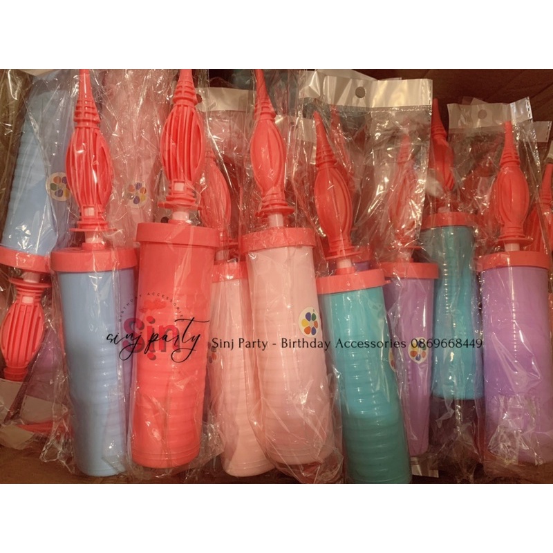 Đồ bơm bóng màu pastel, đồ bơm tay loại một
