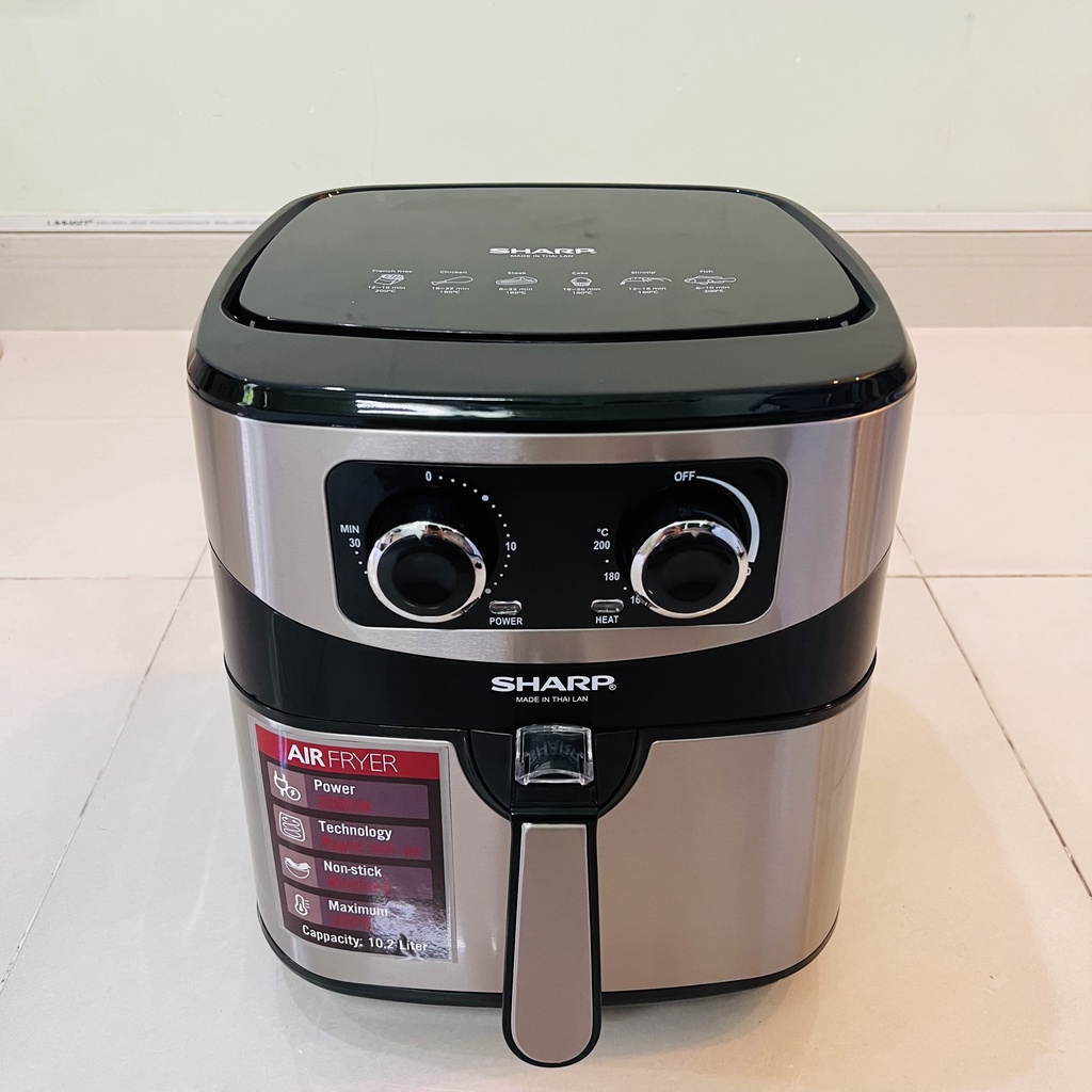 Nồi Chiên Không Dầu Sharp KS-98 10.2 Lít - Dung Tích Siêu Lớn, Công nghệ Chiên 360 Độ
