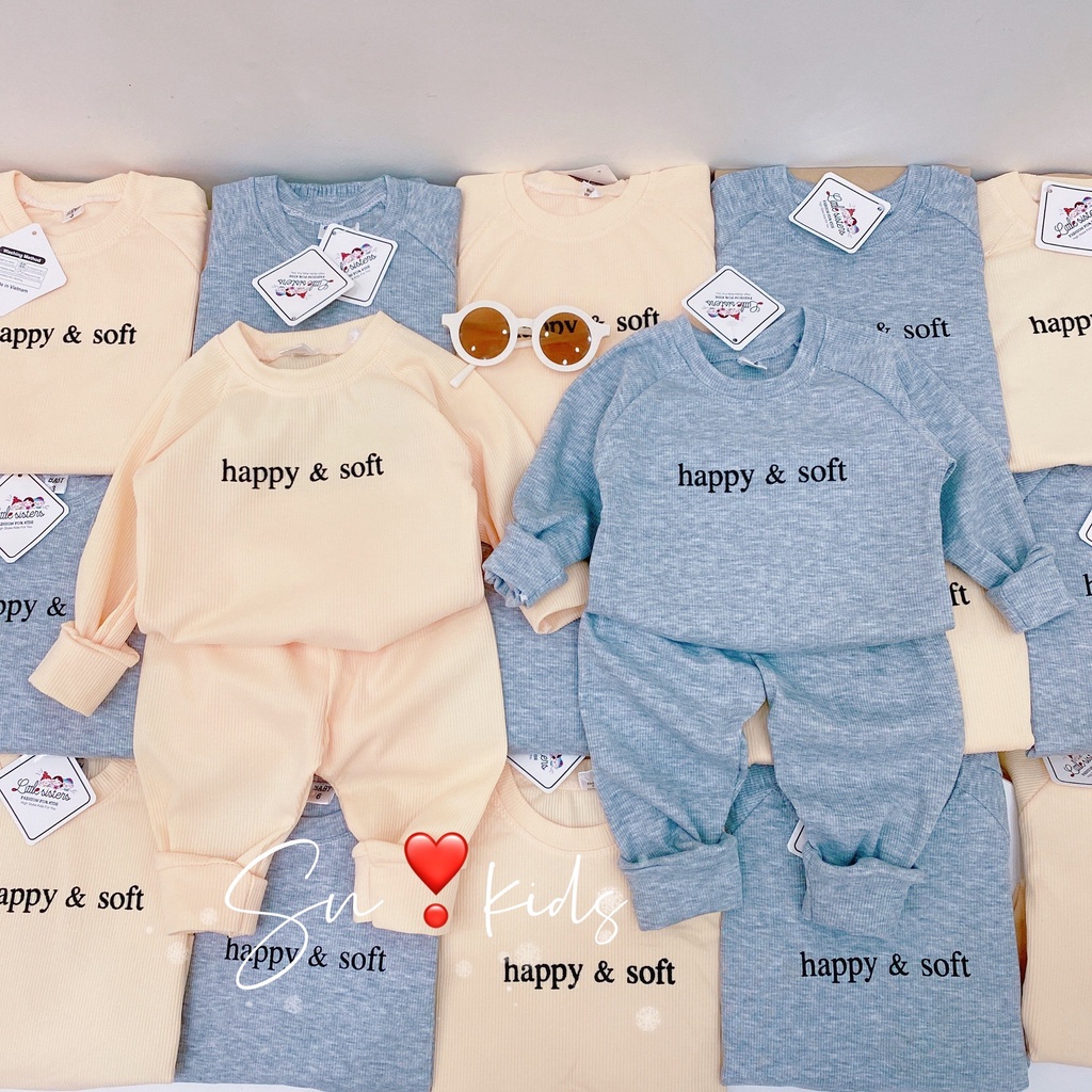 Bộ tăm gân dài tay dễ thương cho bé 8-20kg