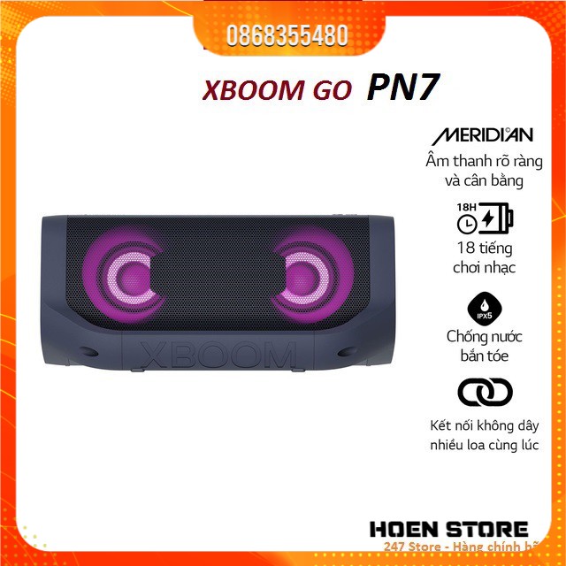 Loa Bluetooth LG XBOOM Go PN7 - Hàng Chính Hãng