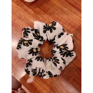 Dây buộc tóc Scrunchie buộc tóc hoa nhí hồng phong cách hàn quốc vải lụa hàn