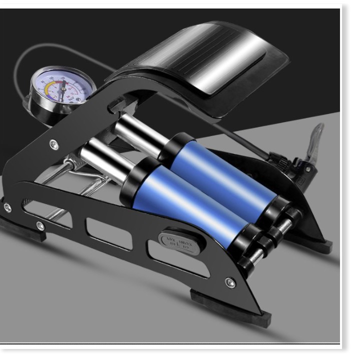 Bơm lốp xe  1 ĐỔI 1    Máy bơm lớp xe bằng chân loại mới, có thể bơm bánh xe hơi, xe gắn máy, xe đạp 6094