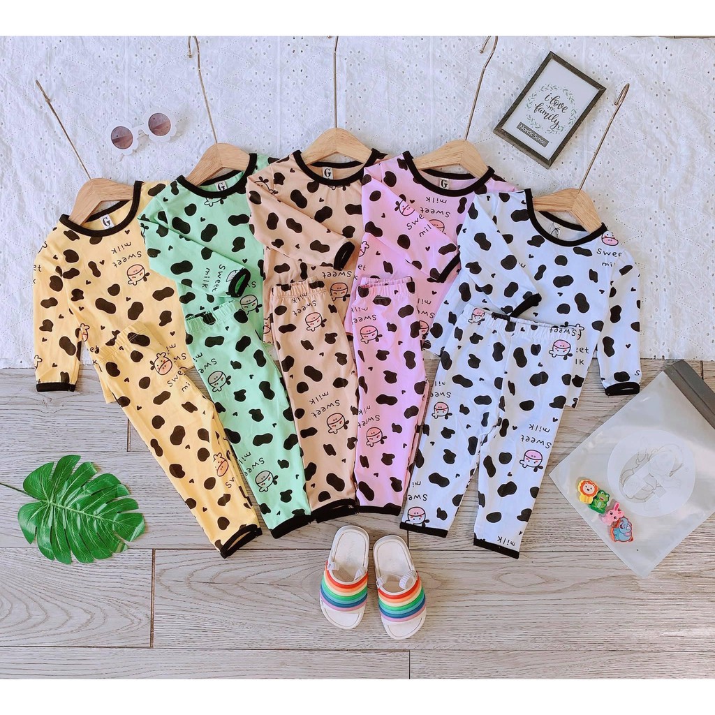 Bộ Thu Đông Cho Bé  Bộ Minky Mom DÀI TAY BÒ SỮA Cho Bé Trai Bé Gái  Chất Cotton Cao Cấp Thấm Hút Mồ Hôi Tốt