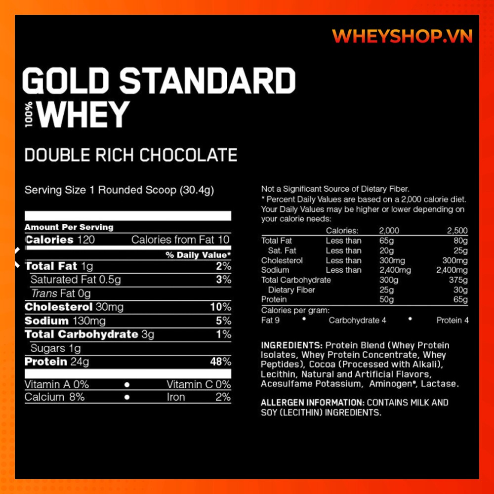 Sữa Dinh Dưỡng Tăng Cơ ON Whey Gold Standard 10lbs (4.54kg) - Chính Hãng 100%