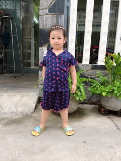 Bộ Pyjama cotton cho bé gái