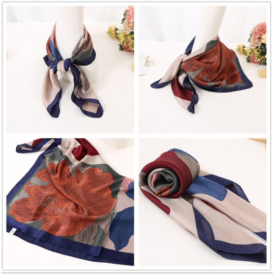 Khăn turban nữ xinh xắn vải silk Kc01