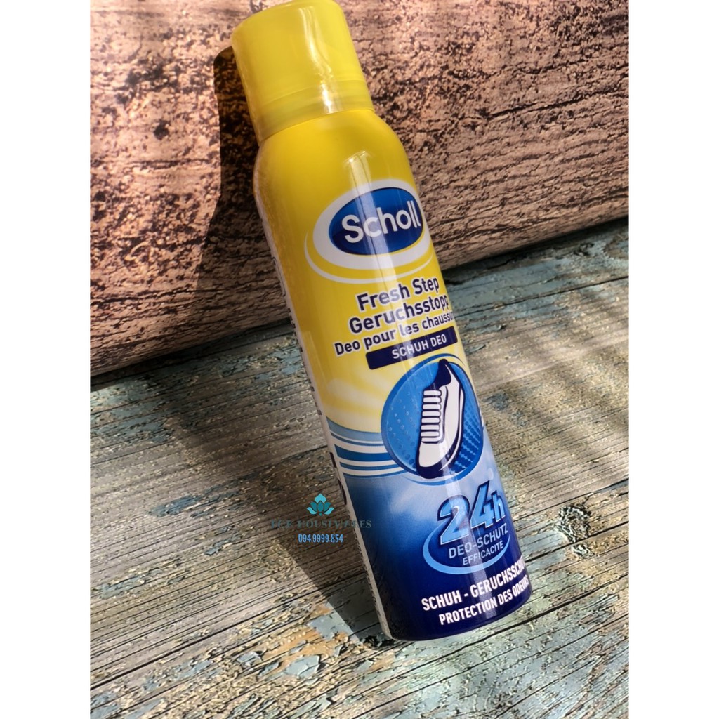 [ Hàng Đức ] Xịt khử mùi hôi chân và xịt khử mùi hôi giày Scholl | BigBuy360 - bigbuy360.vn