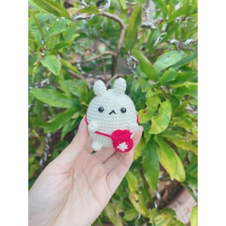 Móc khoá thỏ đeo túi dream handmade
