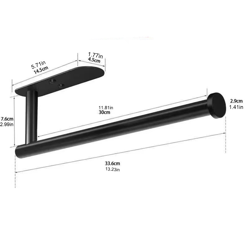 Nuserw Giá Treo Cuộn Giấy Vệ Sinh Hai Thanh Đôi Tự Dính Bằng Thép Không Gỉ Nâng Cấp Cho Nhà Bếp