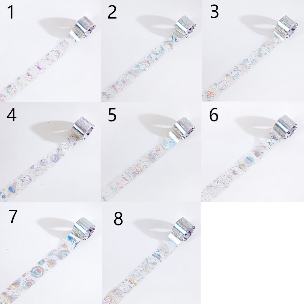 Miếng dán washi độc đáo họa tiết bướm thần tiên trong suốt trang trí tạp chí