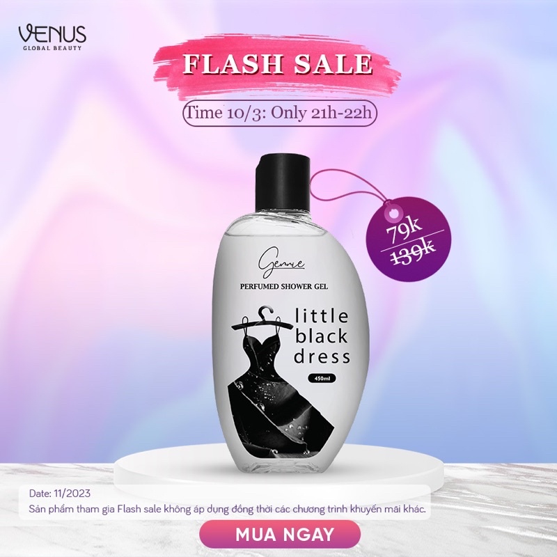 Sữa tắm nước hoa Nữ Gennie Little Black Dress 450ml