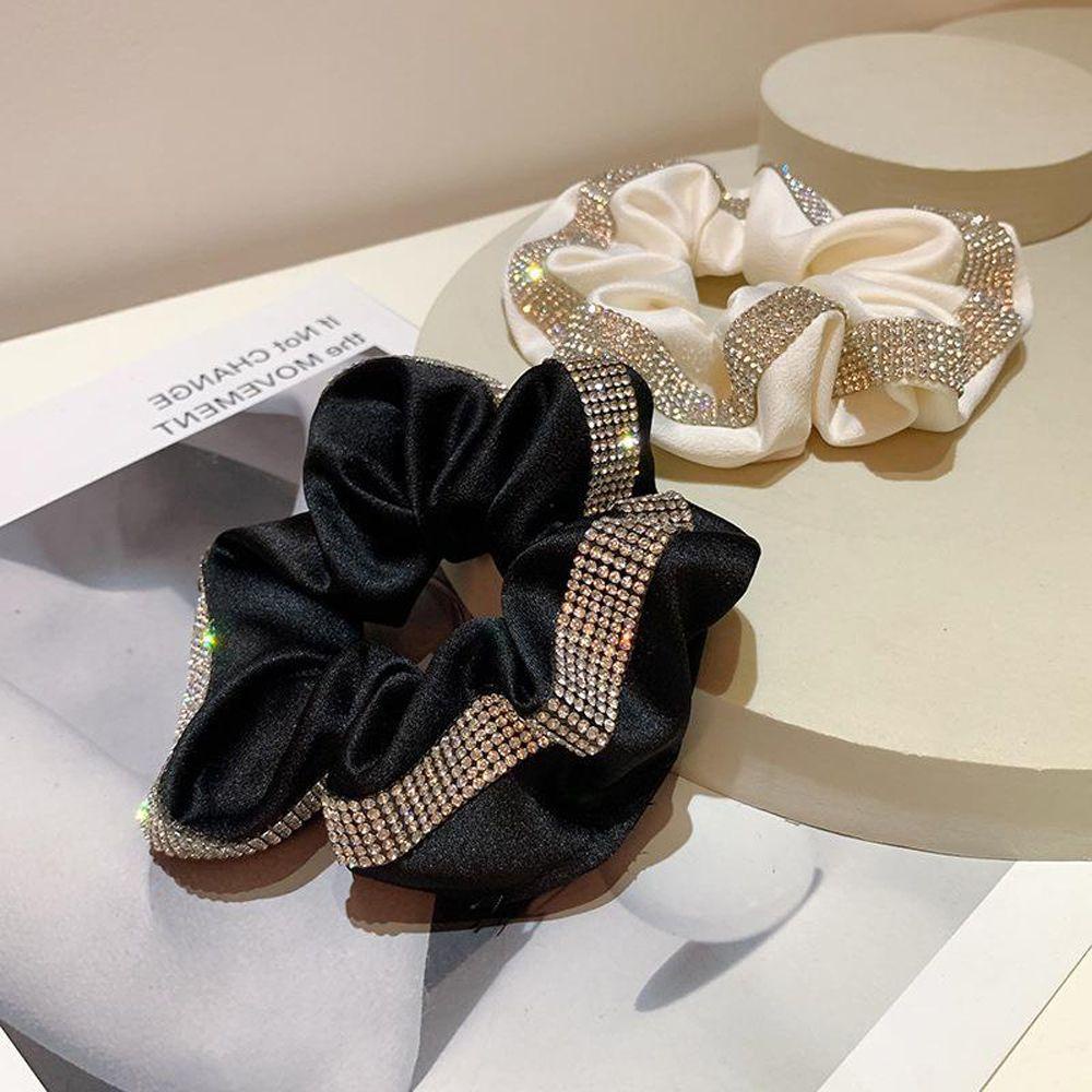 Dây Cột Tóc Scrunchies Màu Sắc Ngọt Ngào Phong Cách Hàn Quốc