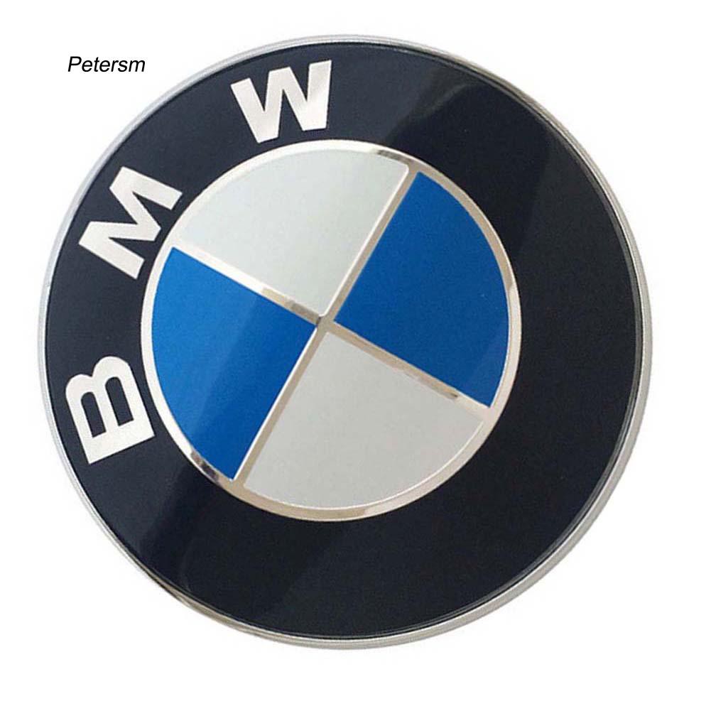 Hình dán logo xe hơi BMW có hai chân đế bằng ABS + PC 82mm