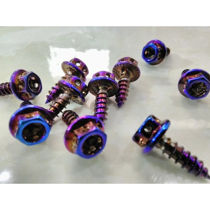 Bộ ốc dàn áo titan hình vương miệng