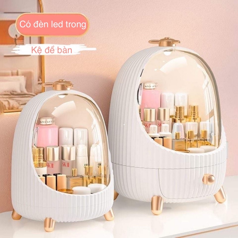 Hộp đựng mỹ phẩm - đồ trang điểm có đèn led trong