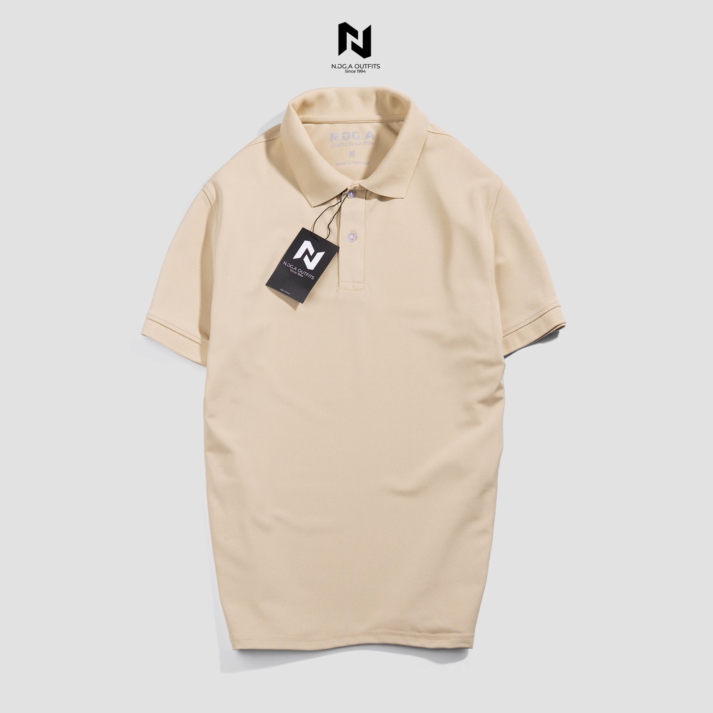 Áo Polo Nam Màu Be Basic N.GG.A Chất Cotton