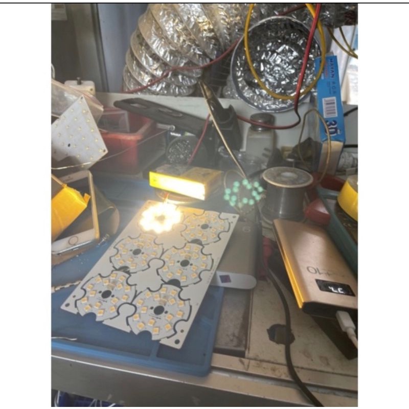 combo bộ 6 mắt led tròn kèm 6 driver