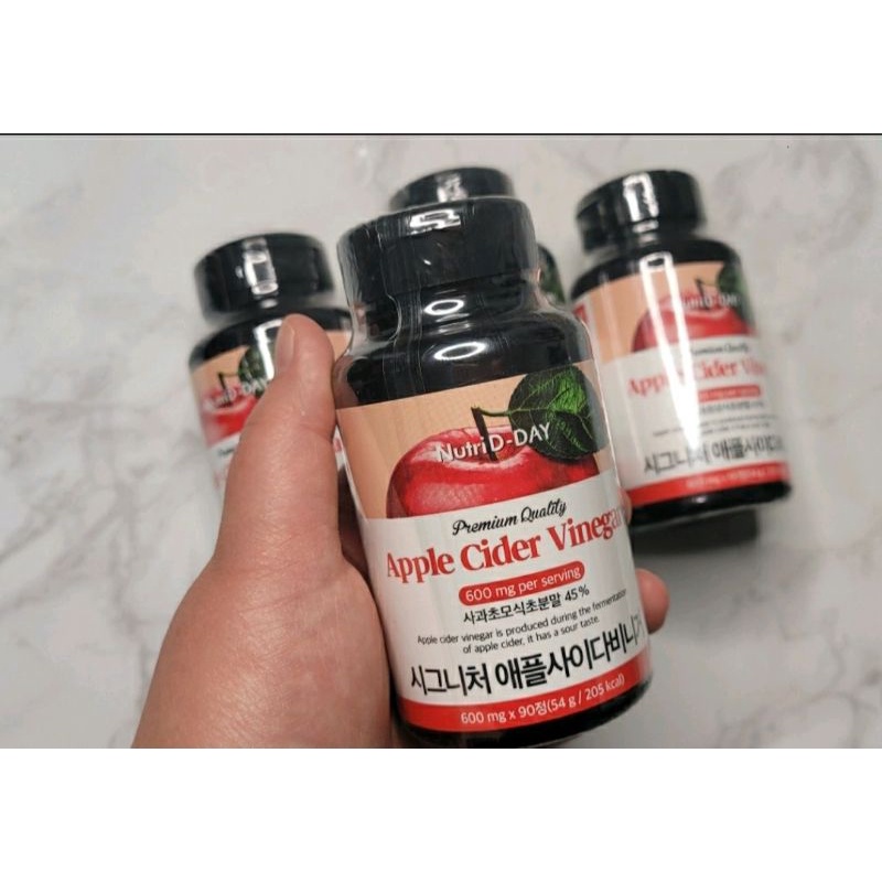 Viên uống giấm táo giảm cân, giảm mỡ thừa trong máu NUTRI DDAY APPLE CIDER VINEGAR 90 viên