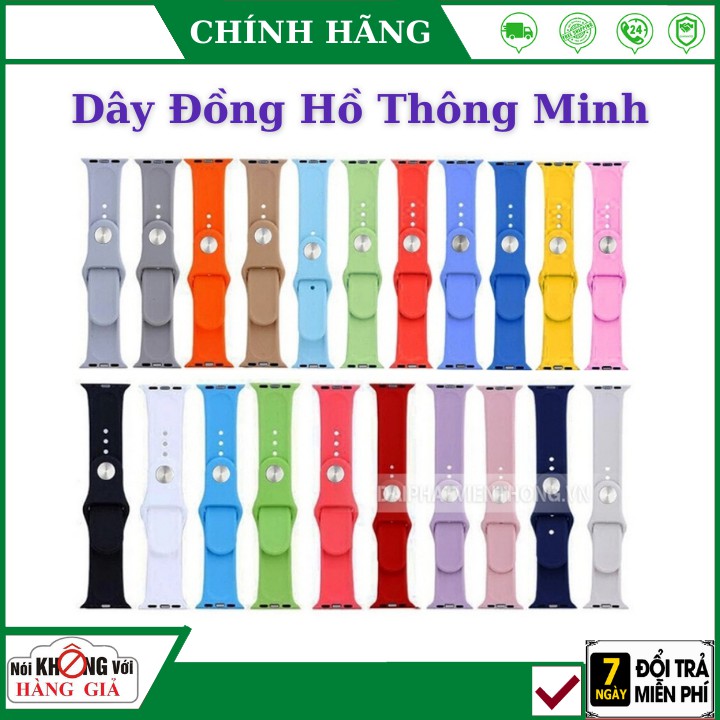 DÂY ĐỒNG HỒ THÔNG MINH Silicon cho APPLE WATCH ,T500, T500 Plus , Hw16, Hw22, Watch 6, W26,W46, U78 Plus CAO CẤP