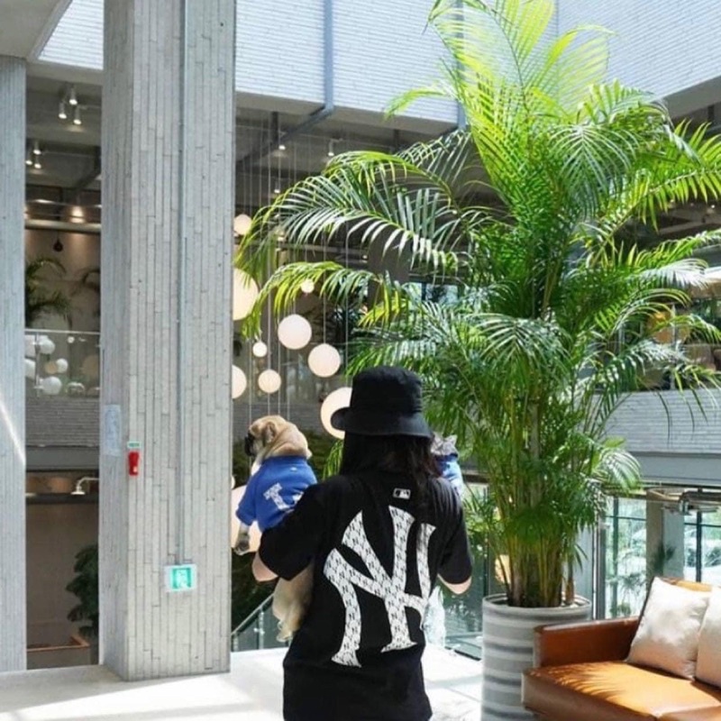 (HÀNG XUẤT XỊN) Áo đen logo thêu 1831 N//Y MONOGRAM LOGO TEE BLACK Made in V/N full tag code  Size XS S M L