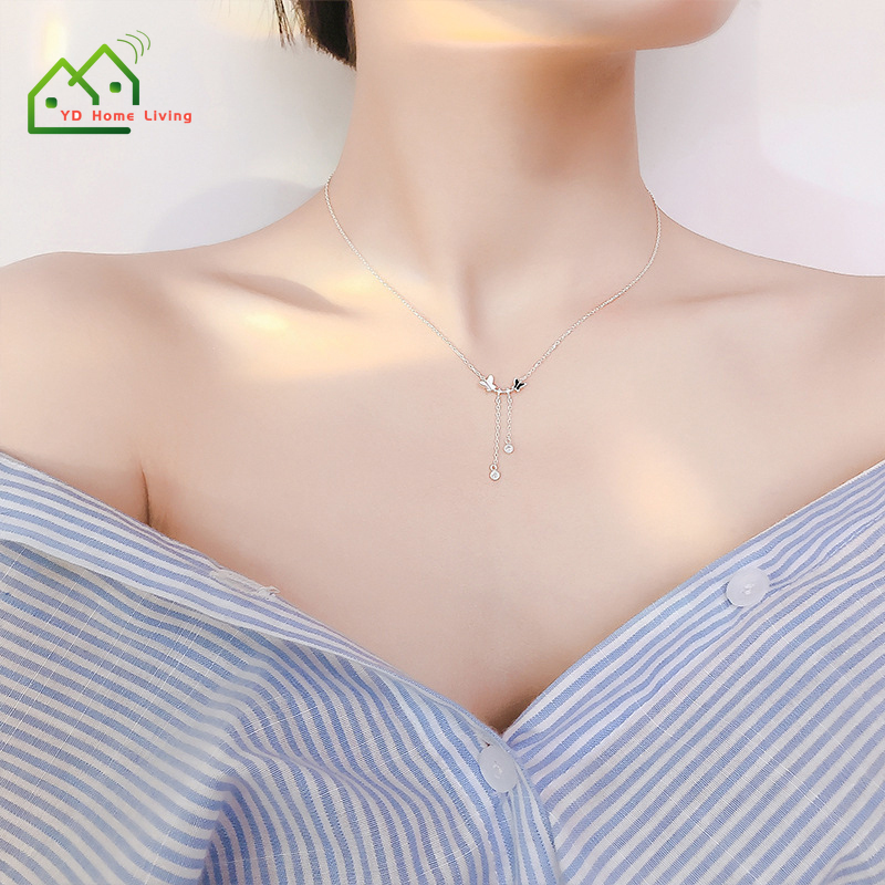 Dây Chuyền Mặt Bướm Đính Đá Sang Trọng