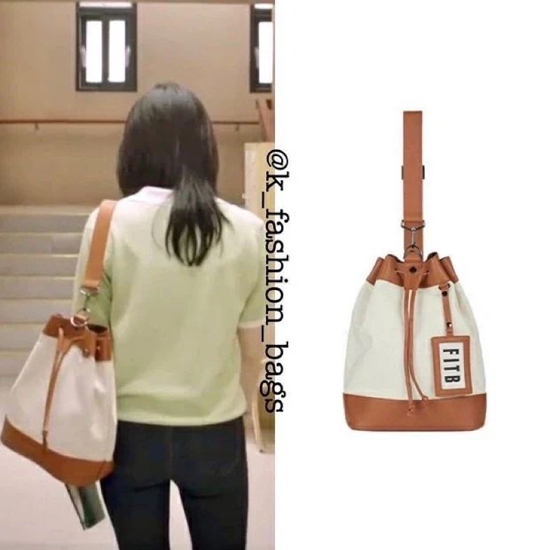 Túi bucket phối da Fitb giống Kook Yeonsoo  phim Our Beloved Summer và Han So Hee,Moon Ga Young as