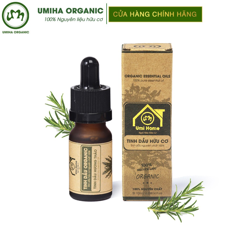 Tinh dầu Hương Thảo hữu cơ UMIHA nguyên chất | Rosemary Essential Oil 100% Organic 10ml