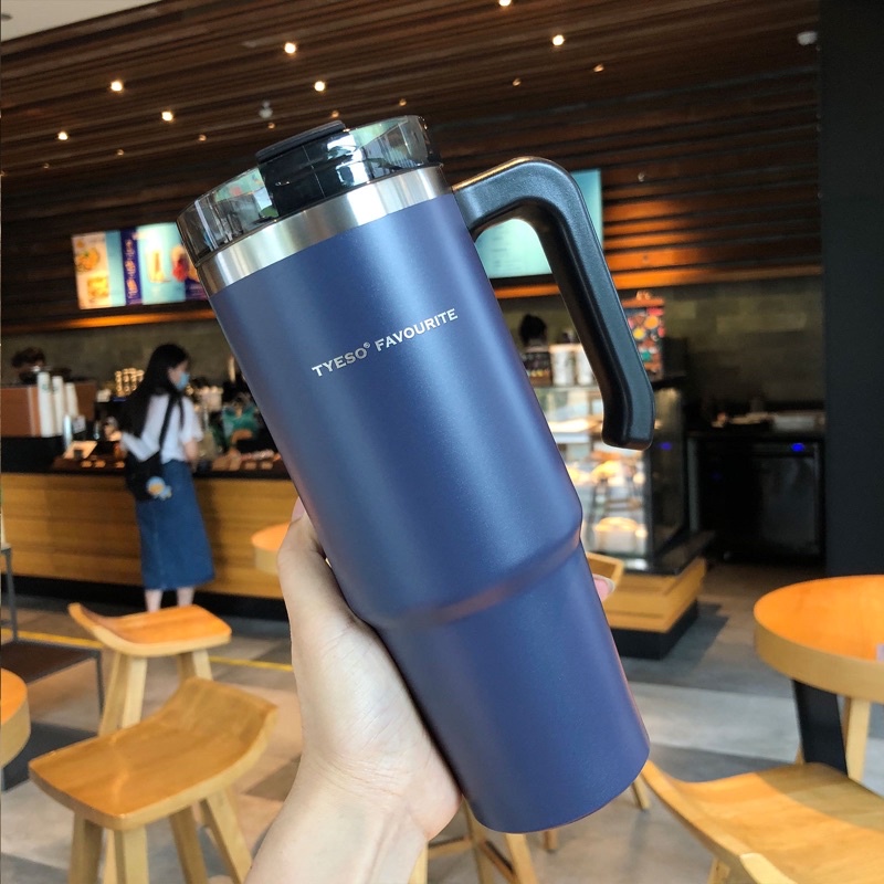 TYESO CAO CẤP INOX SIÊU DÀY CÓ QUAI CẦM + TẶNG TÚI + ỐNG HÚT + TICKER