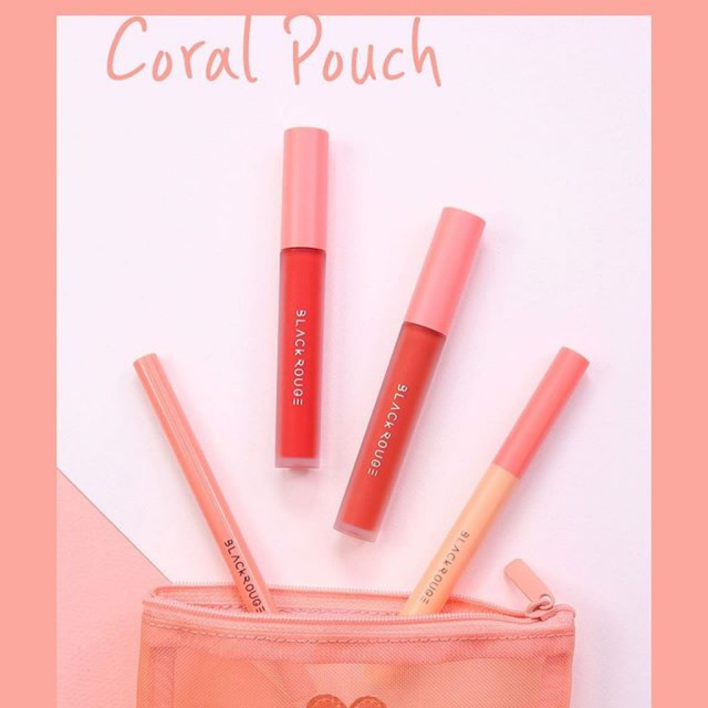 Túi đựng mỹ phẩm Black Rouge Summer Coral Pouch