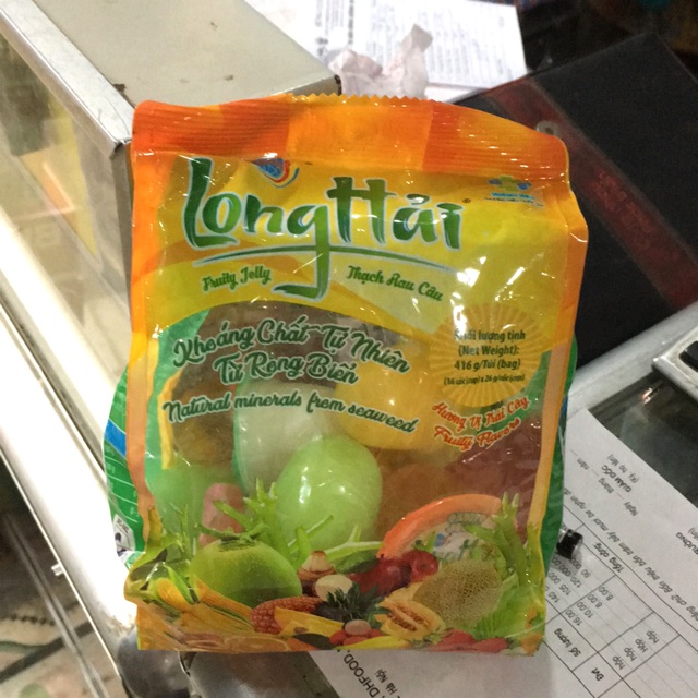 Thạch Rau Câu Long Hải Hương Vị Trái Cây túi 416g