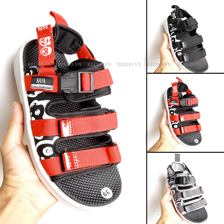 [ KHUYẾN MÃI] Giày Sandal Safa Nam Nữ Mới 2021 Hàng VNXK Cao Cấp Đế Cao 2.5cm