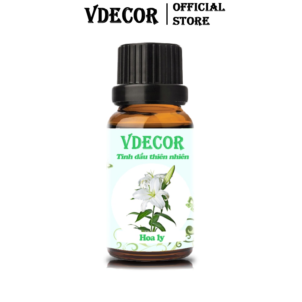 Tinh dầu Hoa Ly VDECOR nguyên chất 100% thiên nhiên (10ml)