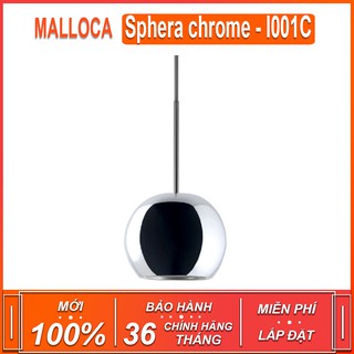 Máy hút khói , khử mùi đảo Malloca Sphera chrome - I001C , công suất hút 500m3/h