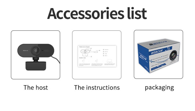 Webcam Độ Phân Giải Hd 2k Hd Kèm Mic Cho Máy Tính | BigBuy360 - bigbuy360.vn