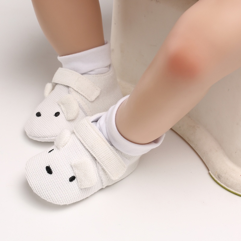 Giày Tập Đi Chống Trượt In Họa Tiết Hoạt Hình Dễ Thương Cho Bé Trai Gái Từ 0-18 Tháng Tuổi
