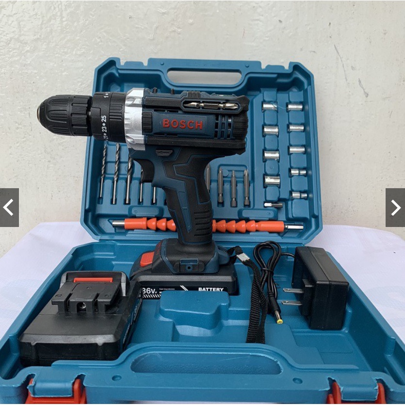 MÁY KHOAN PIN BẮT VÍT BOSCH 36V - 3 CHỨC NĂNG - ĐẦY ĐỦ ĐỒ NGHỀ - KHOAN TƯỜNG