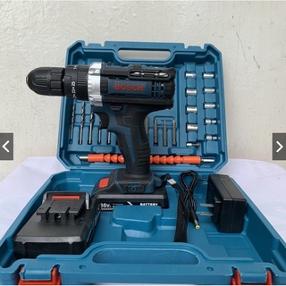 MÁY KHOAN PIN BẮT VÍT BOSCH 36V - 3 CHỨC NĂNG - ĐẦY ĐỦ ĐỒ NGHỀ - KHOAN TƯỜNG