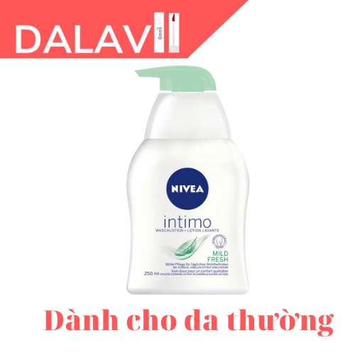 Dung dịch vệ sinh phụ nữ Nivea Intimo Mild Fresh 250ml, hàng Đức - Shop Dalavii
