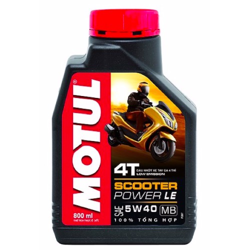 Nhớt cao cấp cho xe tay ga đời mới Motul Scooter Power LE 5W40 100% tổng hợp toàn phần