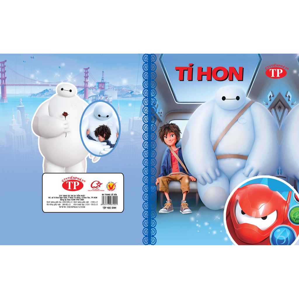 10 quyển Tập học sinh Tí Hon 4 ô li ĐL100gsm -  Tập cho học sinh lớp 1