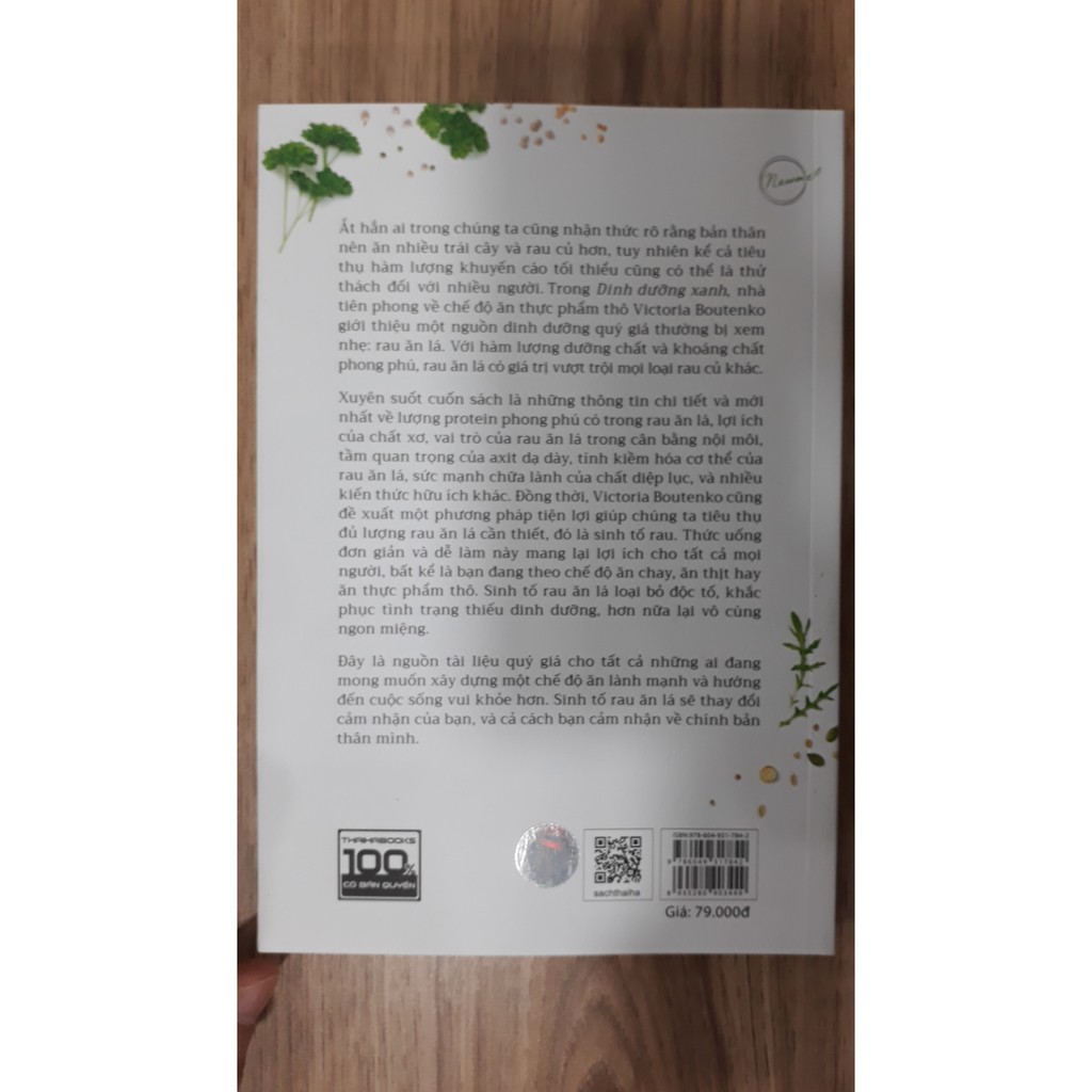 Sách - Dinh Dưỡng Xanh -  Tặng kèm Bookmark