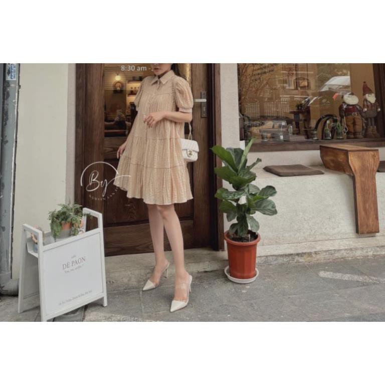 ĐÂM 2 DÂY, VÁY 2DÂY MIX VÁY SUÔNG CỔ BẺ 2 MÀU TRẮNG - BE | BigBuy360 - bigbuy360.vn