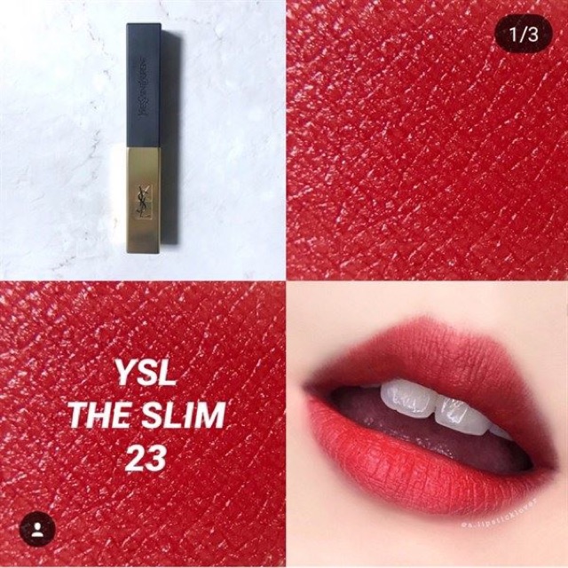 Son thỏi YSL the SLIM rouge pur couture ( auth)