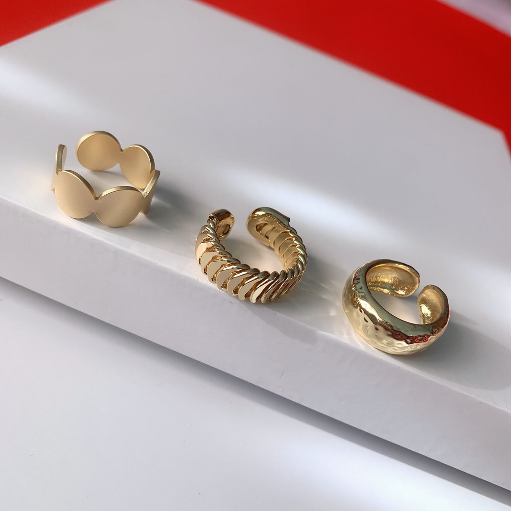 Nhẫn Đeo Tay Kim Loại Đính Đá Thời Trang Cho Nữ