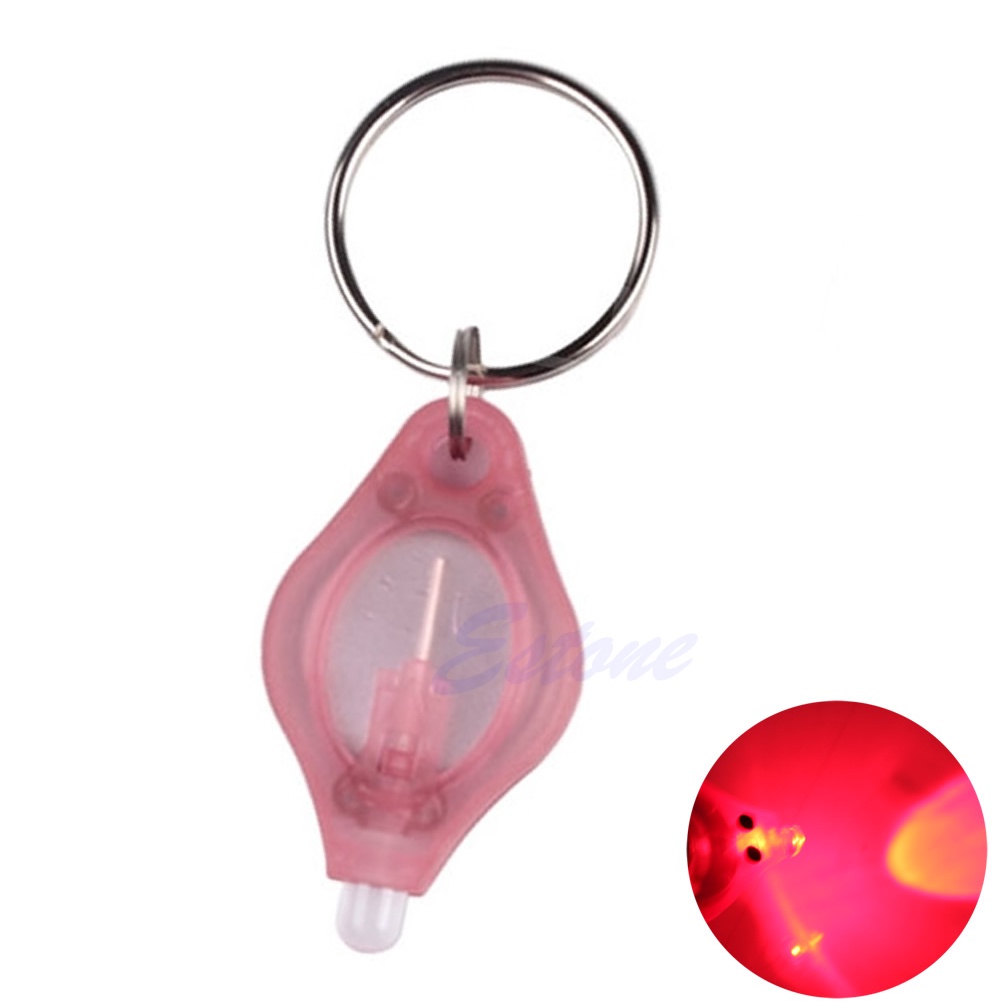 Móc khóa gắn đèn pin led mini siêu sáng tiện lợi cho cắm trại