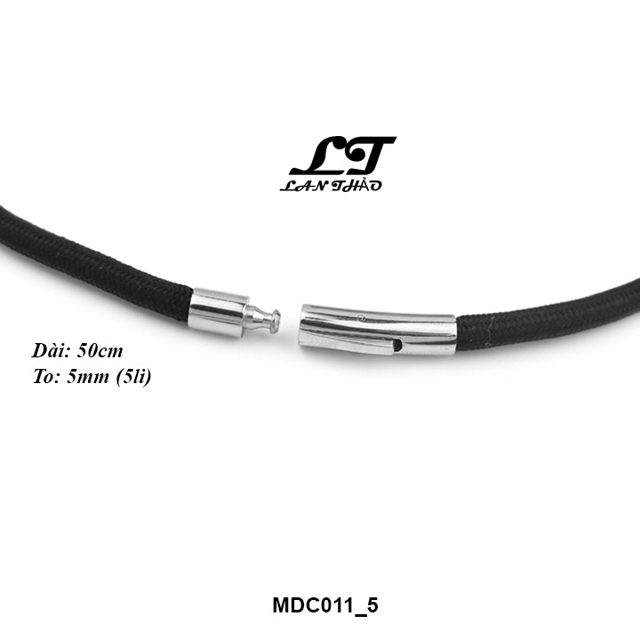 Dây chuyền sợi dù Thái cao cấp 5li dài 50cm 60cm 70cm khóa inox ver1 MDC011
