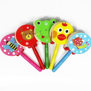 Lục lạc trống bằng gỗ lúc lắc cho bé