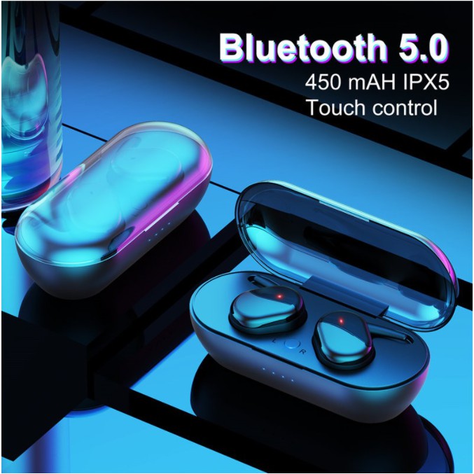 *Tai Nghe Không Dây Y30 Tws Kiểu Nhét Tai Kết Nối Bluetooth 5.0 Chống Ồn