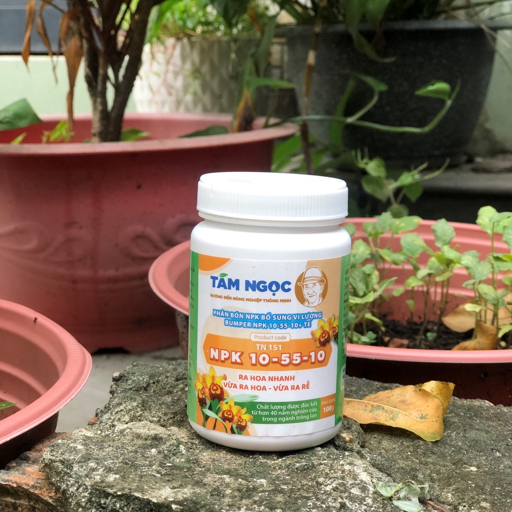 Phân Bón NPK Tám Ngọc -100g npk 10-55-10