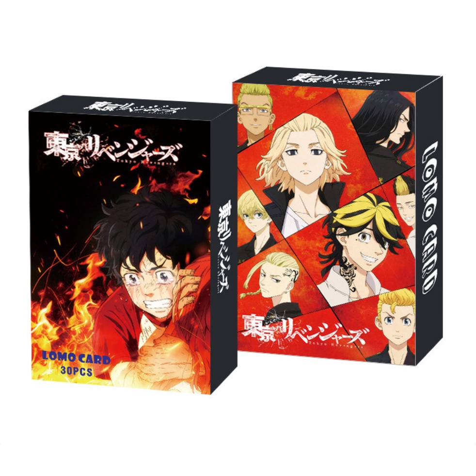 Bộ Card Lomo Cứng Nhóm 30pcs/set Anime Tokyo Revengers Sano Manjirou Mitsuya Takashi Matsuno Chifuyu Ryuuguuji Ken Baji